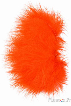 Kalkoen maraboe - 8-12 cm - oranje
